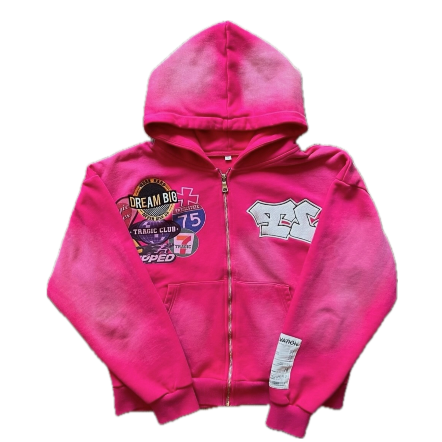 PINK 777 ZIP-UPS