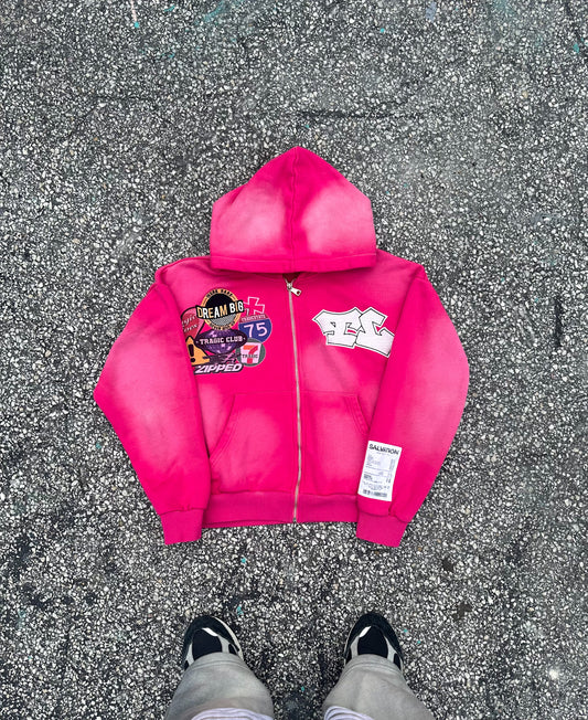 PINK 777 ZIP-UPS